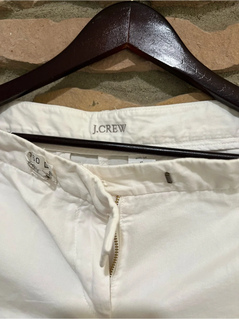 J. Crew City Fit White Dress Pants - Straight Leg
